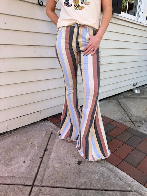 Striped Flare Pant